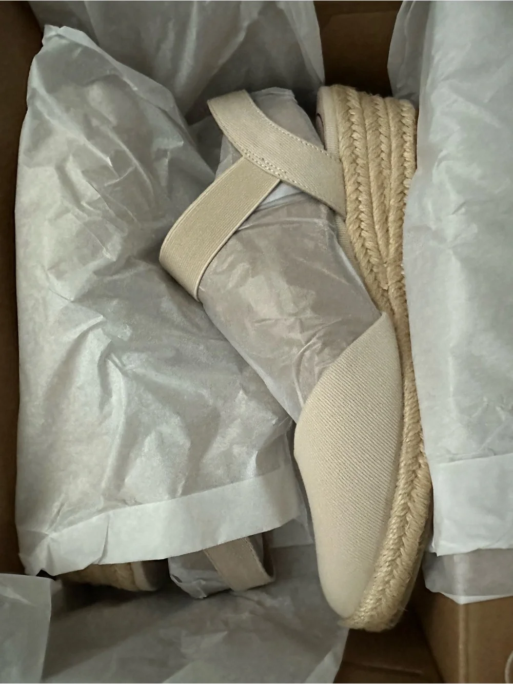Life Stride Cream Espadrille Wedge Sandal - Picture 1 of 3